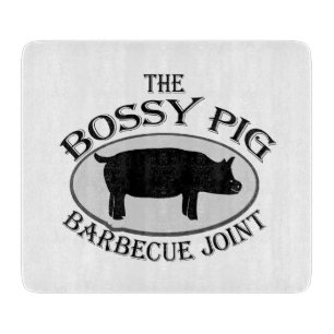 Planche À Découper Le barbecue du cochon autoritaire