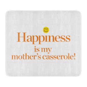 Planche À Découper Le bonheur est la cocotte en terre de ma mère