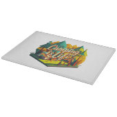 Planche À Découper Le camping est la vie (Coin)