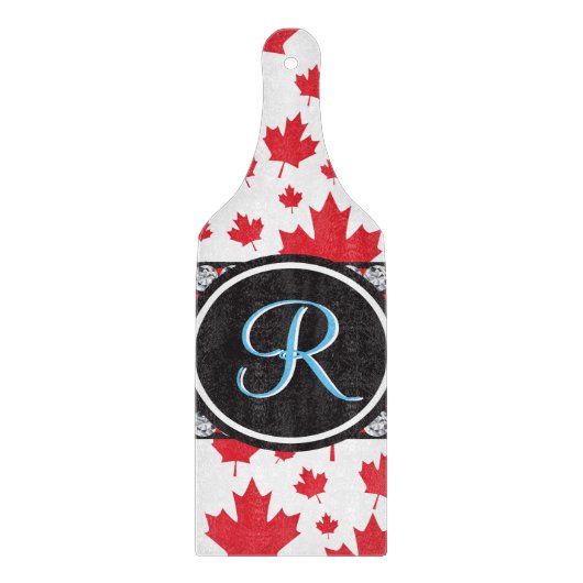 Planche À Découper Le Canada marque le monogramme budgétaire Abstrait (Devant)