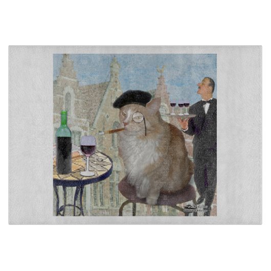 Planche À Découper Le Cat du Café (Devant)