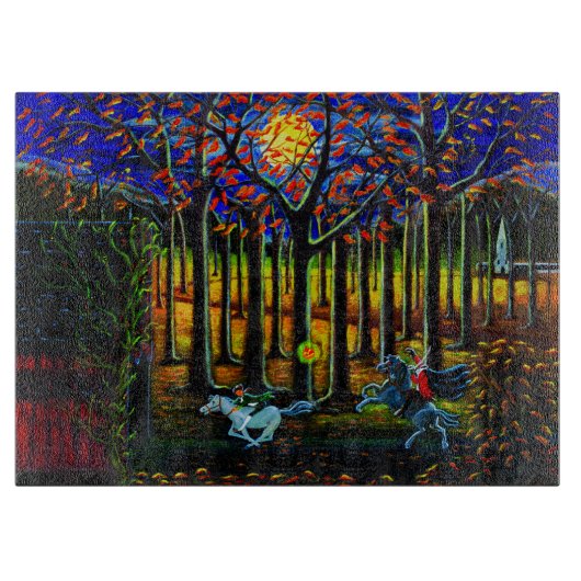 Planche À Découper Le cavalier sans tête de Halloween, somnolent (Devant)