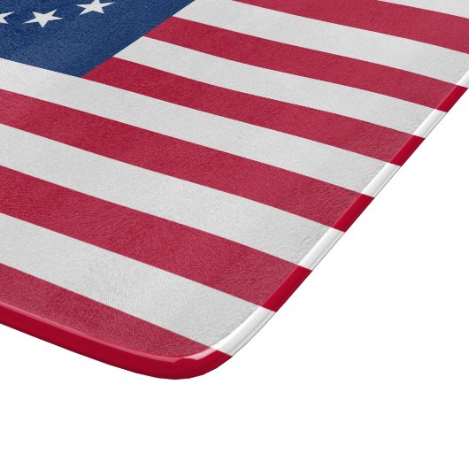 Planche À Découper Le Cercle des étoiles, drapeau américain par Betsy (Coin)