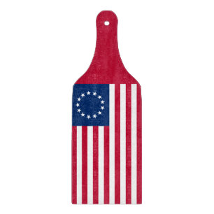 Planche À Découper Le Cercle d'étoiles, Drapeau américain par Betsy R