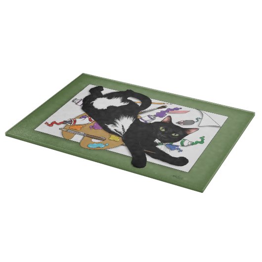 Planche À Découper Le chat de l'artiste (Coin)