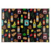 Planche À Découper Le chef caraïbe jamaïcain à la mode (Devant)