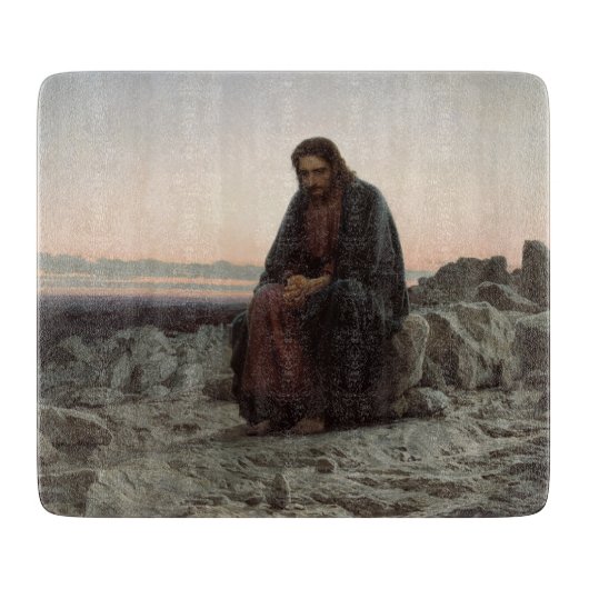 Planche À Découper Le Christ dans le désert (par Ivan Kramskoi) (Devant)