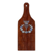 Planche À Découper Le chrome aiment le chardon en bois d'acajou (Devant)