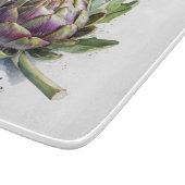 Planche À Découper Le Coeur du Jardin : Artichoke en Aquarelle (Coin)