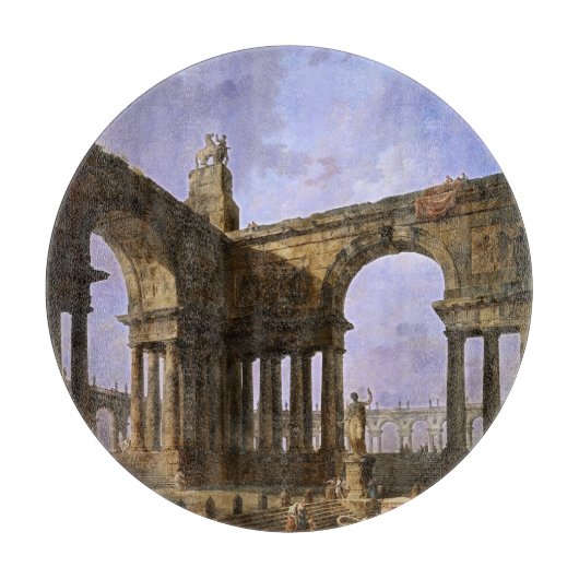 Planche À Découper Le débarquement par Hubert Robert (Devant)