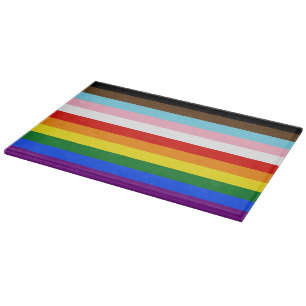 Planche À Découper Le drapeau de fierté à onze bandes de SlipperyJoe'