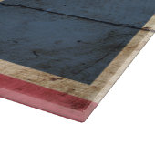 Planche À Découper Le drapeau de l'État du Wyoming sur le vieux grain (Coin)