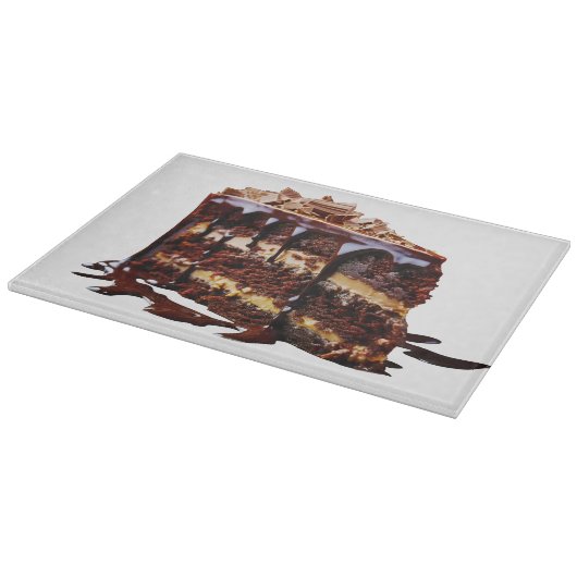 Planche À Découper Le gâteau au chocolat multi-couches indulgent de S (Coin)