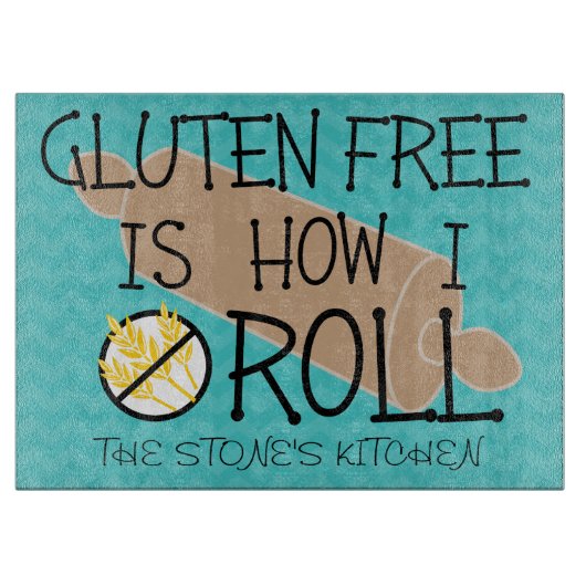 Planche À Découper Le gluten libre est comment je roule Chevron (Devant)