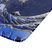 Planche À Découper Le Grand Hokusai Wave chrome fibre de carbone Déco (Coin)