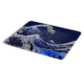 Planche À Découper Le Grand Hokusai Wave chrome fibre de carbone Déco (Coin)