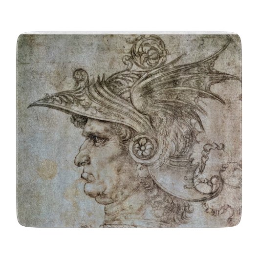 Planche À Découper Le guerrier Helmetted de Leonardo (Devant)