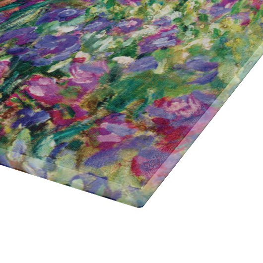 Planche À Découper Le jardin d'Iris par Claude Monet (Coin)