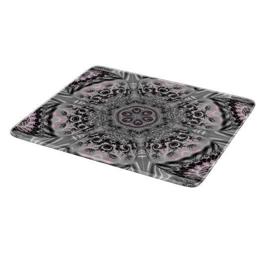 Planche À Découper Le Jardin Fractal Argenté (Coin)