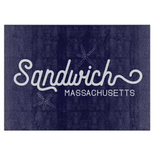 Planche À Découper Le littoral du Massachusetts Sandwich (Devant)