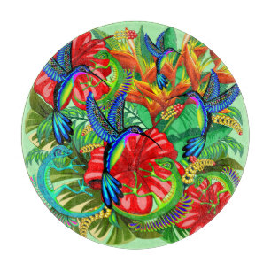 Planche À Découper Le Lizard et le Colibri