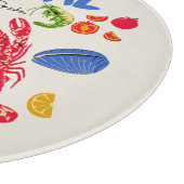 Planche À Découper Le Marché de Fruits de Mer Côtiers (Coin)
