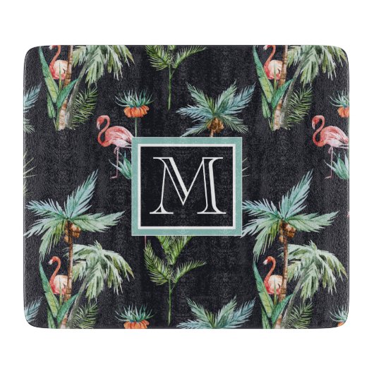 Planche À Découper Le motif | de paume d'aquarelle ajoutent votre (Devant)