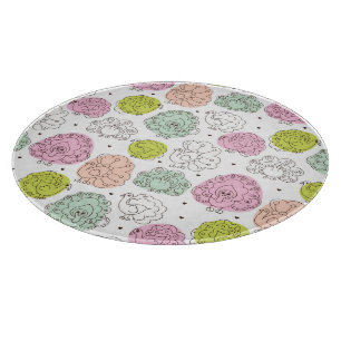 Planche À Découper le paon badine le cru de papier peint