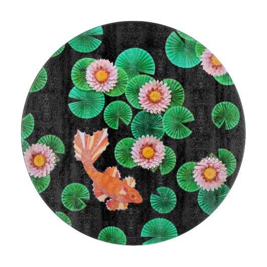 Planche À Découper Le papier Koi Pond (Devant)