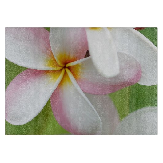 Planche À Découper Le Plumeria fleurit la fleur florale de Frangipani (Devant)
