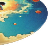 Planche À Découper Le rêve du café de l'astronaute (Coin)