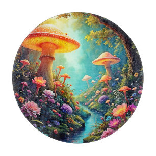 Planche À Découper Le rêve enchanté de la forêt de champignons