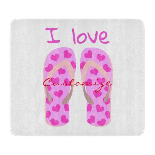 Planche À Découper Le rose Flip-Flops Thunder_Cove (Devant)