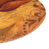 Planche À Découper Le rouge fleurit II (Coin)