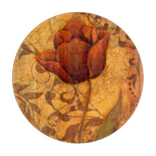 Planche À Découper Le rouge fleurit II