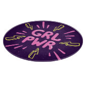 Planche À Découper Le slogan féministe "Girl power", arrière - plan v (Coin)