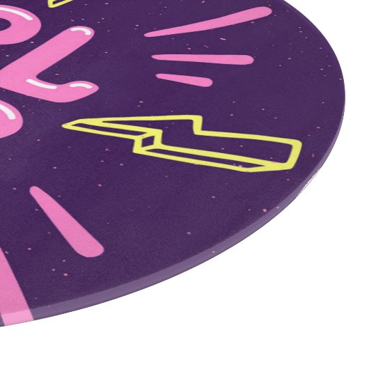 Planche À Découper Le slogan féministe "Girl power", arrière - plan v (Coin)