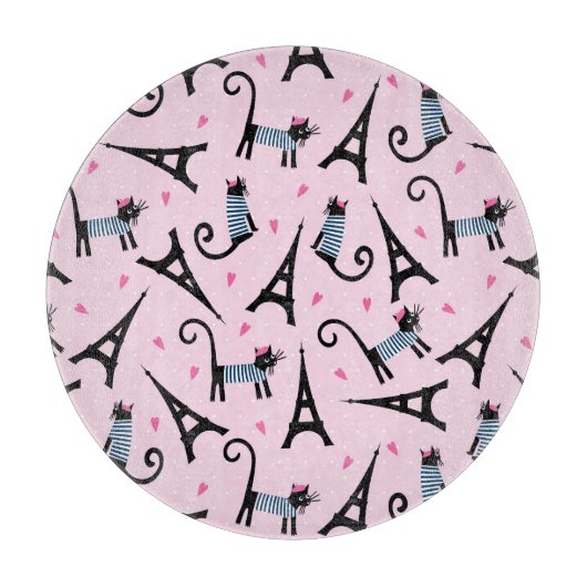 Planche À Découper Le style français a habillé le chat avec le motif (Devant)