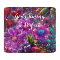 Le Timing de Dieu est parfait Floral Abstrait rose