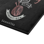 Planche À Découper Le tricot m'empêche de me défaire Personnalisé (Coin)