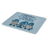 Planche À Découper Le Trio d'hiver bleu Noël avec mes nanas (Coin)