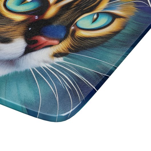 Planche À Découper Le visage d'un mignon Lynx pointe Siamese (Coin)