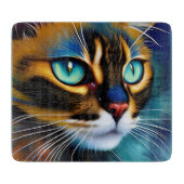 Planche À Découper Le visage d'un mignon Lynx pointe Siamese (Devant)