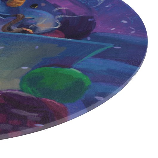 Planche À Découper Lecture hivernale (Coin)