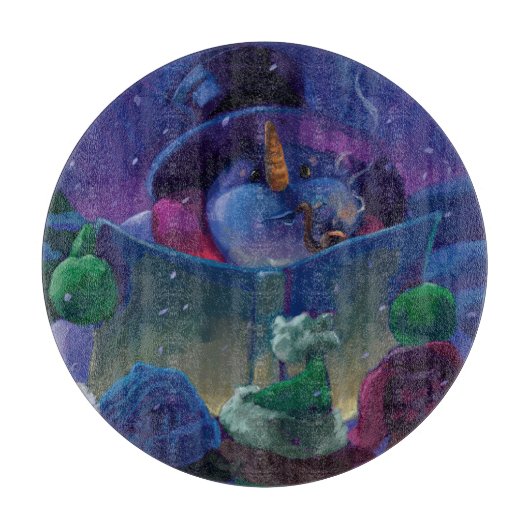 Planche À Découper Lecture hivernale (Devant)