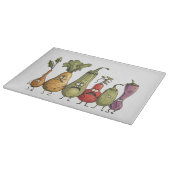 Planche À Découper Légumes amusants et effrayés (Coin)