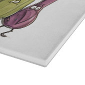 Planche À Découper Légumes amusants et effrayés (Coin)
