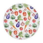 Planche À Découper Légumes d'aquarelle simple (Devant)