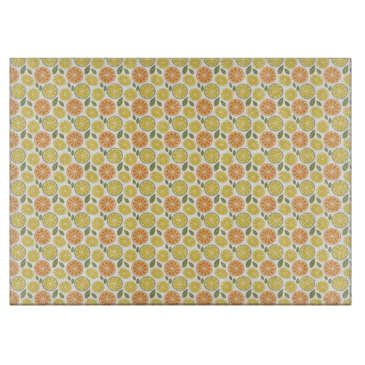 Planche À Découper Lemon yellow orange  Pattern  (Devant)
