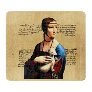 Planche À Découper Léonard de Vinci Lady avec Ermine